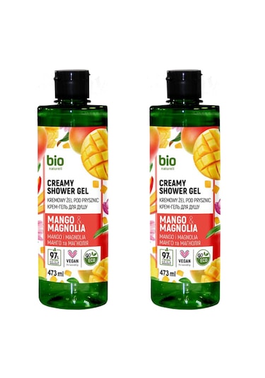 Organik Vegan Duş Jeli Mango & Manoglıa 2 X 473 Ml.