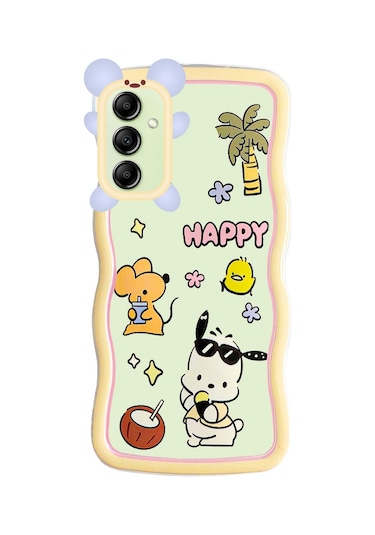 Samsung Galaxy A14 Kılıf Marla Seri Desenli Silikon Kapak