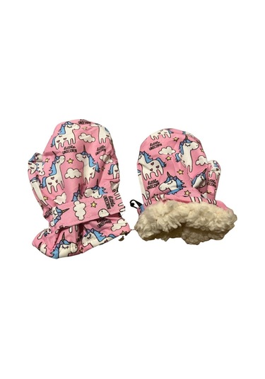 Su Geçirmez Eldiven Kayak Eldiveni Pembe