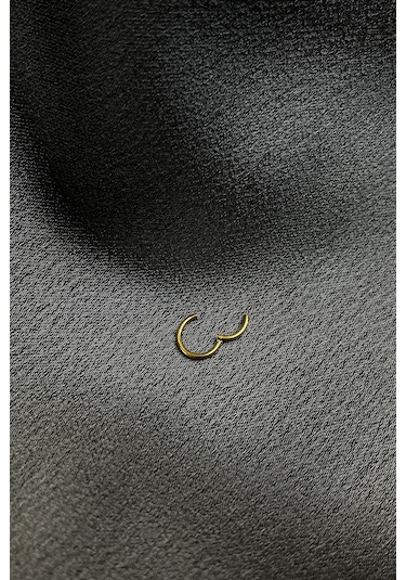 Halka Ring Model 316L Paslanmaz Çelik Altın Gold Renk Piercing Altın
