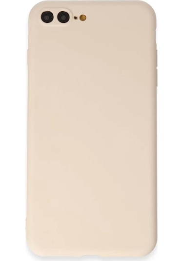 Apple İphone 7 Plus Kılıf First Silikon - Krem