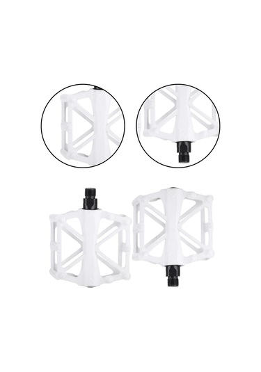 Dolıty Genel Bisiklet Pedalları 2 Parça Elektrikli Için Beyaz