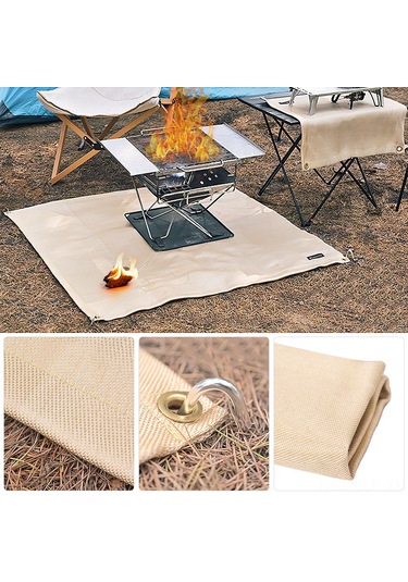 Xindoker Cam Elik Yangın Engelleyici Battaniye 80x80 Cm - Taşınabilir, İçin Kiremitli, Barbekü Ve Kaynak İşleri İçin Isı Ve Parçacık Koruması Çok Renkli