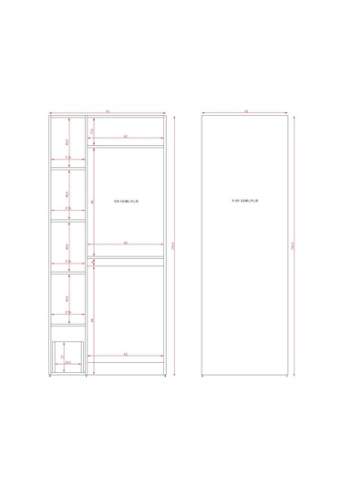 Mdf Çamarış Makinesi Ve Kurutma Makinesi Dolabı Çekmeceli Ahşap Lefkas Meşe