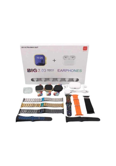 Akıllı Saat Bluetooth Kulaklık Adımsayar Sağlık Takibi Çağrı Cevaplama