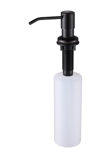 Orb-500ml 304 Paslanmaz Çelik Mutfak Lavabo Sıvı Sabunluk Fırçalanmış Nikel Siyah Deterjan El Pompaları Dağıtıcı Güverte Montaj