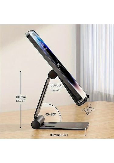 Primepickings Evrensel Gümüş Cep Telefonu Tutucu Gümüşi