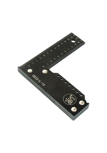 Suntek Dik Açı Cetvel Yüksek Hassasiyetli Profesyonel Siyah-150mm