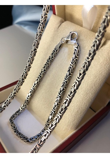 3,5mm Kare Kral Model Gümüş Set Işıklı Kutuda Sevgiliye Eşe