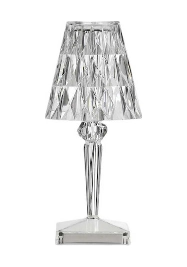 Kristal Şarjlı Led Masa Lambası ve Abajur Fl-8074