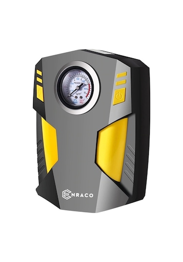 Enraco 12v Taşınabilir Hava Pompası Kompresör Araç Lastik Şişirme Ve Tamir Seti