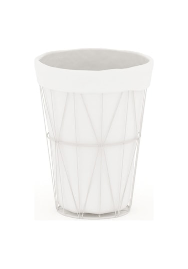 TEKNOTEL  BEZLİ 2 ADET ORGANİZER SEPET BEYAZ MG012