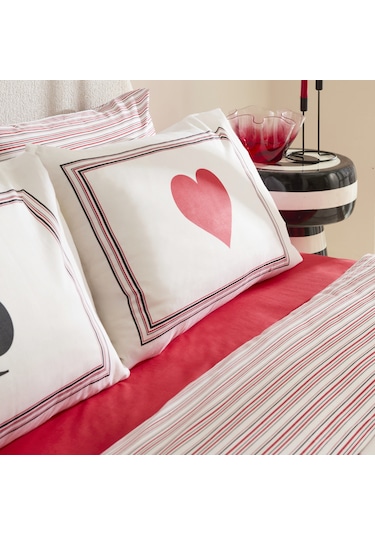 Sarah Anderson Chance Çift Kişilik Nevresim Takımı Beyaz Beyaz