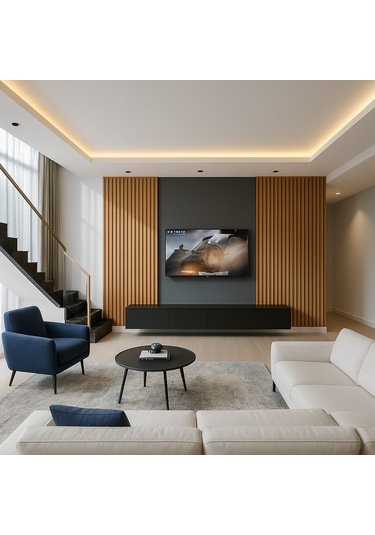 Mac Dizayn Milas 240 Cm Soft Mat Siyah Tv Ünitesi Sessiz Şıklığın Modern Yorumu Mat Siyah