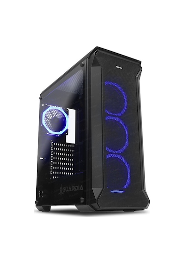 Dark Guardian 4X12Cm Dual Rgb Fan Usb3.0 T-Glass Atx Oyuncu Kasas