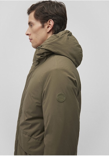 Mavi - Kapüşonlu Haki Parka 0110443-71544 Yeşil