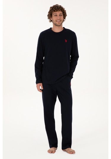 U.s. Polo Assn. Erkek Lacivert Pijama Takım 50318602-vr033 Lacivert