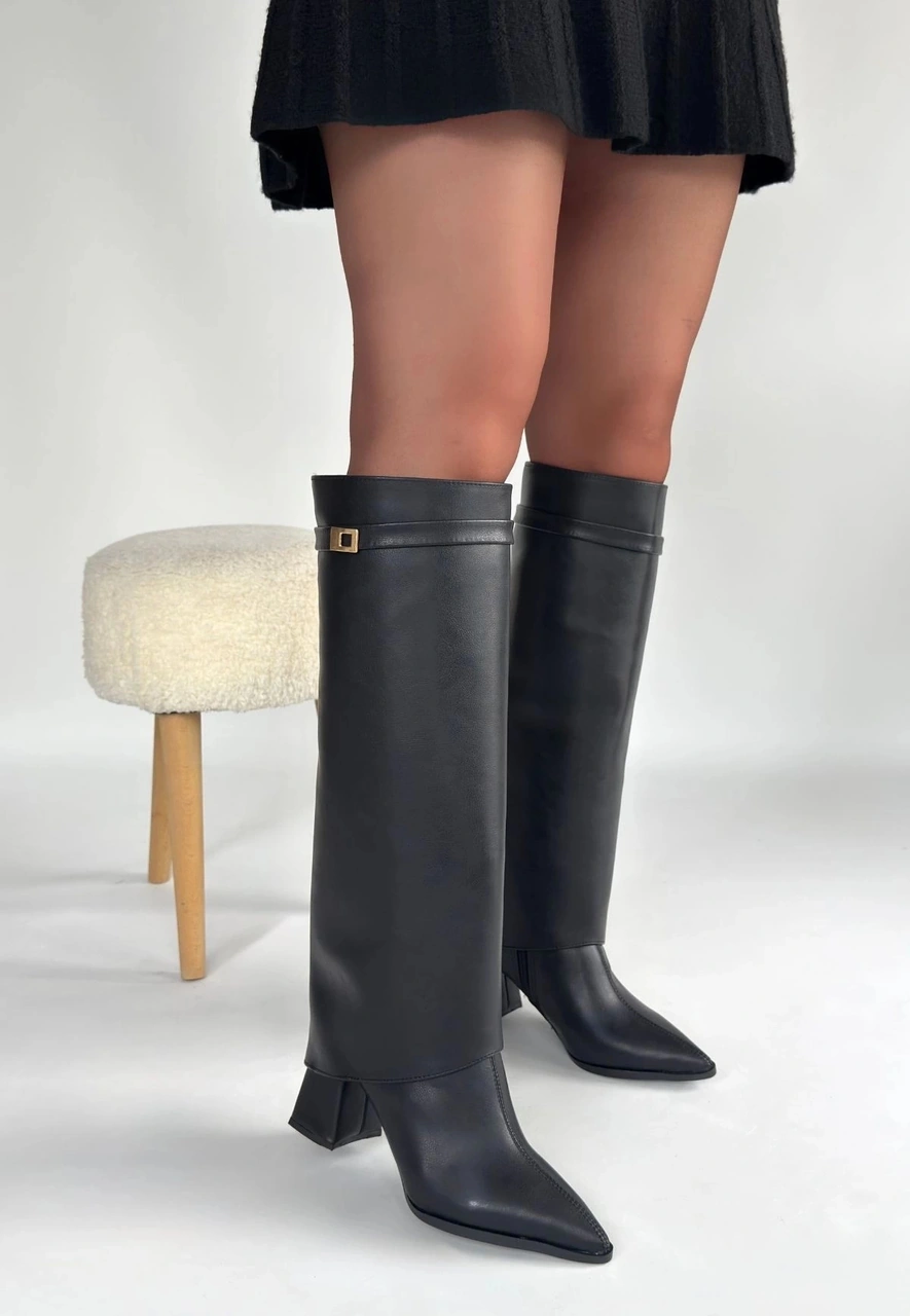 Biçomi Jike Siyah Cilt Tak Çıkar Çizme Çok Renkli