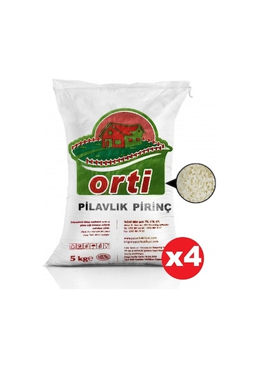 Orti Pilavlık Pirinç 4 x 5 KG