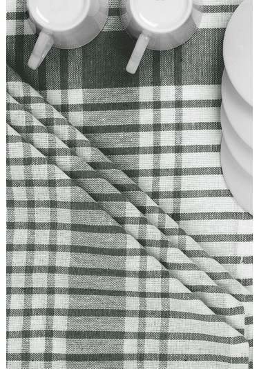 Pamuklu Yeşil Renkli Pöti Kareli 4'lü Kurulama Bezi, Beslenme Örtüsü, Servis Peçetesi