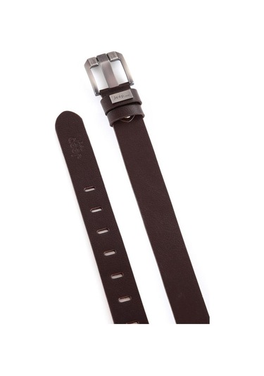 Hakiki Deri Kahve Metal Tokalı Erkek Kemer Kahverengi