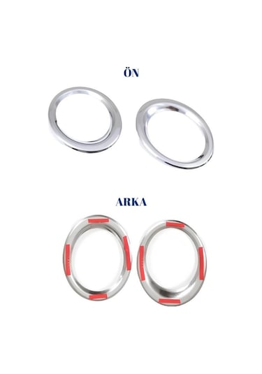 Ebal Otomotiv Nissan Qashqai Abs Krom Sis Farı Çerçevesi 2 Parça 2010-2014