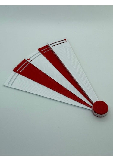 Yelpaze Serinleten Tasarımlar- Kırmızı Beyaz