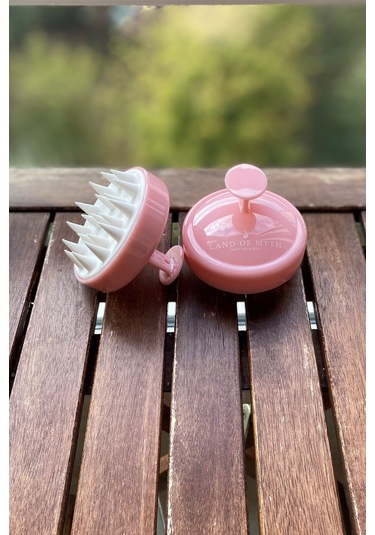 Land Of Myth Yumuşak Dişli Saç Derisi Masaj Şampuan Fırçası-PEMBE