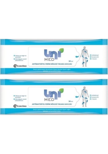 Unimed Antibakteriyel Perine Bölgesi Yikama Havlusu (2 Paket)