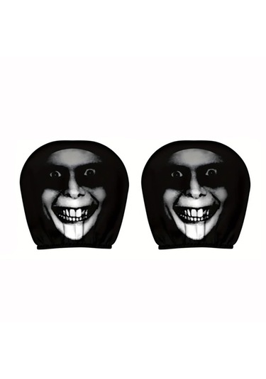 Dekoratif Oto Başlık Kılıfı/maske 2'li Gri