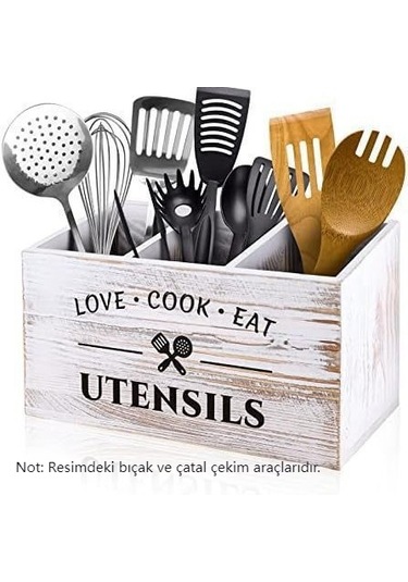 Mutfak Masaüstü Saklama Kutusu Organizatör Kutusu-beyaz