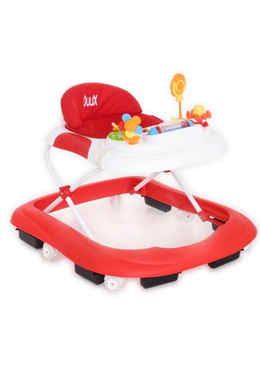 Duux Plano Oyuncaklı Müzikli 3 Kademeli Örümcek Bebek Yürüteci Kırmızı
