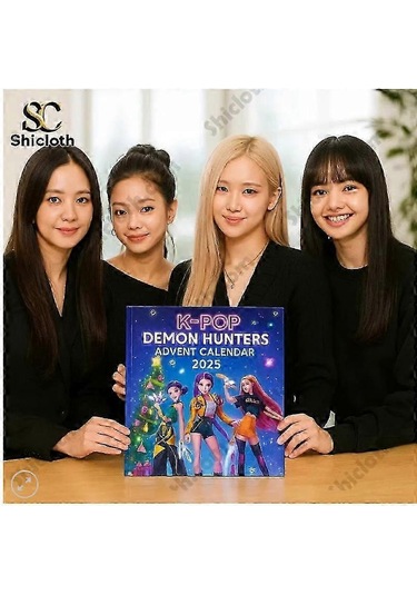 2025 Korean Wave Devil Hunter Blakpink Advent Festival Blind Box Christmas Tree Decoration Acrylic Pendant