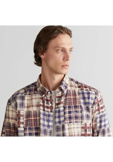 Gant Erkek Bordo Relaxed Fit Gömlek-11406 Bordo