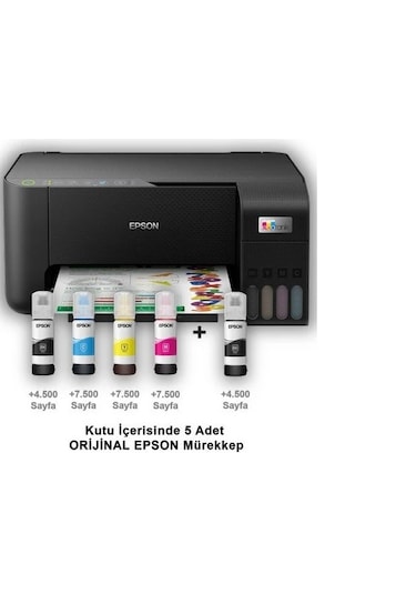 Epson L3250 Çok Fonksiyonlu Wifi Renkli Yazıcı
