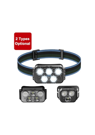 3led Güçlü Işıklı Far Açık Şarj Edilebilir Küçük El Feneri Renk Diğer