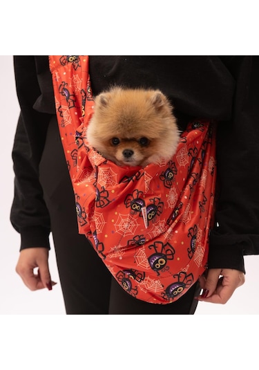 Spider Halloween Crossbody Çanta Kedi Köpek Taşıma Çantası