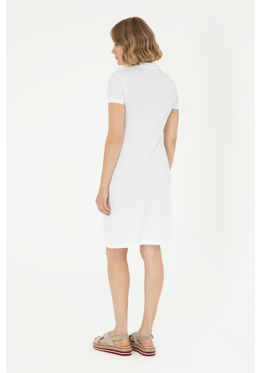 U.s. Polo Assn. Kadın Beyaz Elbise Örme 50280069-vr013