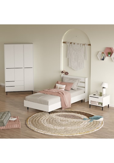 Robin Home Lidya Genç Odası Takımı 3'lü Set Beyaz