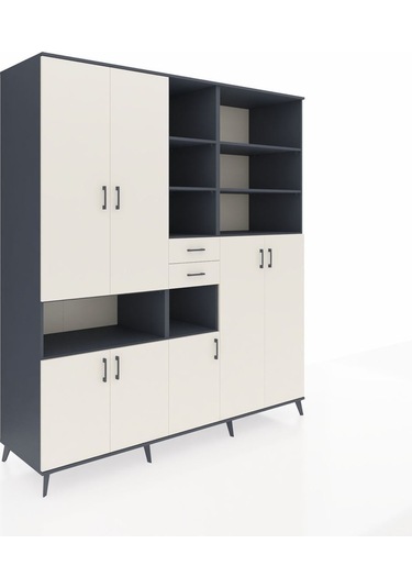 Kronos Dolap 17 Raflı 2 Çekmeceli 7 Kapaklı 220x59x243 Antrasit-aytaşı/aytaşı Aytası/aytası Kronos Dolap 17 Raflı 2 Çekmeceli 7 Kapaklı 220x59x243 Antrasit-aytaşı/aytaşı Aytası/aytası