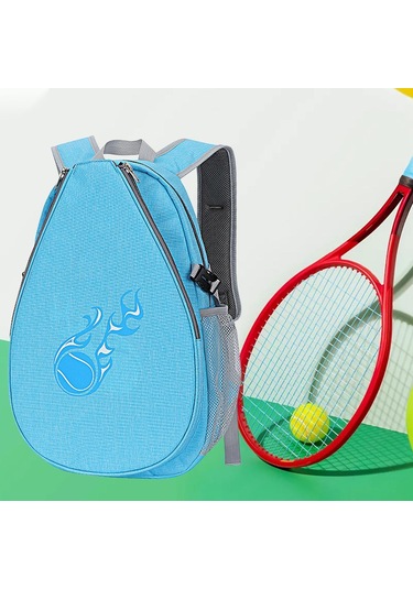 Suntek Tenis Sırt Çantası Taşınabilir Çantası, Raketi Mavi