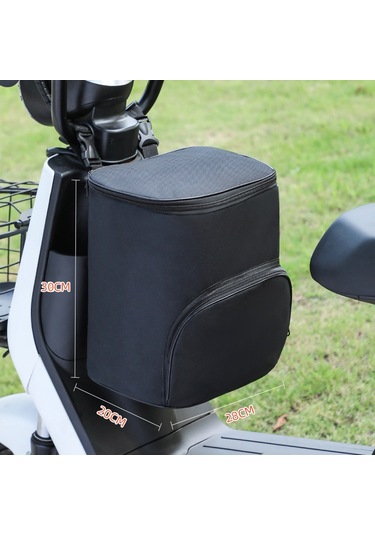 Springsun Elektromobil Ön Çubuk Çantası - Siyah Büyük Kapasiteli, Dayanıklı Malzeme, Kolay Kurulum, Bisiklet Ve Motosiklet İçin Uygun Depolama Çanta