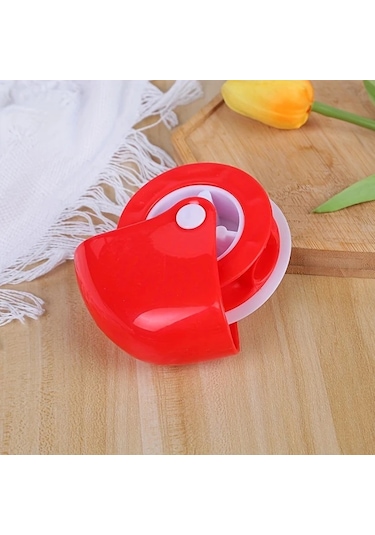 Fochsia 1 Adet Kırmızı Plastik Pizza Pasta Kıvırma Aparatı Gıda Güvenliği Pişirme Ve Dekorasyon Aracı