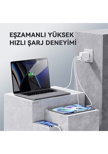 Voltme V2024v1 Revo 67w Cca Gan Şarj Cihazı Beyaz