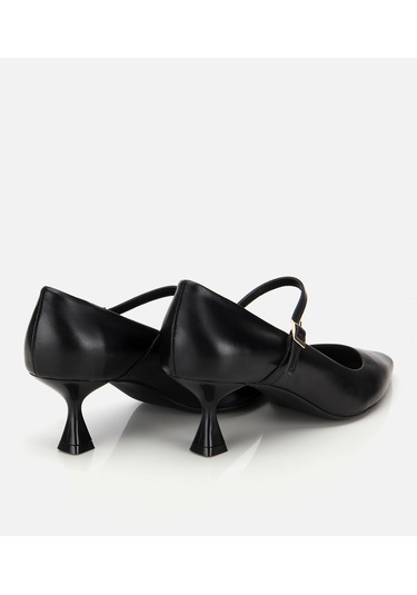 Hotiç Kadın Deri Mary Jane Siyah İnce Bantlı Stiletto 01ayh317720a100 01ayh317720a100 Siyah