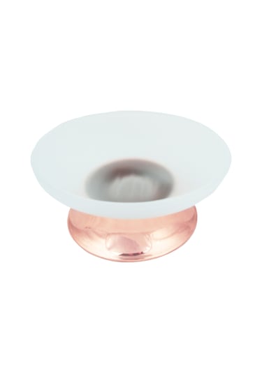 Fkn Bakır Buzlu Camlı Katı Sabunluk