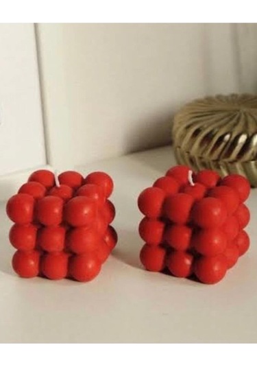 Dekoratif Bubble 2'li Set Kokulu Mum 001