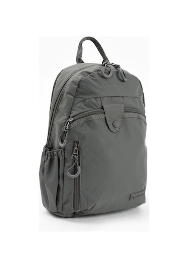Unisex Sırt Çantası Paraşüt Kumaş Hafif Çok Cepli Yağmur İtici Kumaş 32 22 Cm 571 Collection Gri