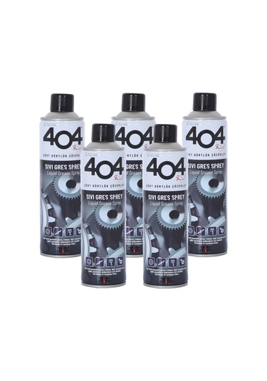 404 Sıvı Gres Yağı Spreyi Zincir Yağlama Spreyi 5 x 400 ML