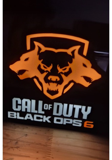 Call Of Duty Black Ops 6 Tasarımlı Gece Lambası Çok Renkli